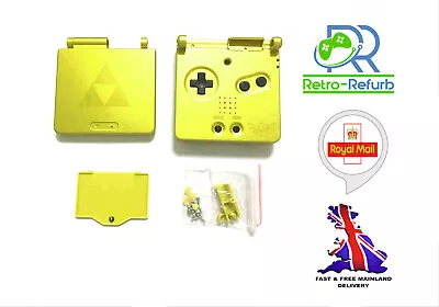 Zelda Gold Nintendo GameBoy Advance GBA SP Housing Shell Retro-Refurb • £11.95