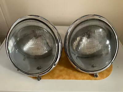 Vintage Use Genuine  Oem Hella Set Of Vw porsche Headlight Assembly 54-66 • $300