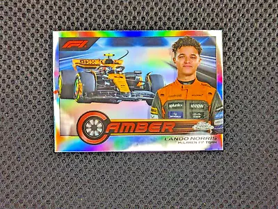 2023 Topps Chrome Formula 1 F1 LANDO NORRIS CAMBER REFRACTOR CAM-LN MCLAREN • $1.99