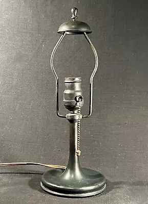 Antique Boudoir Lamp Base 4 Leaded Shade Unique Art Glass & Metal Co. Handel Era • $199