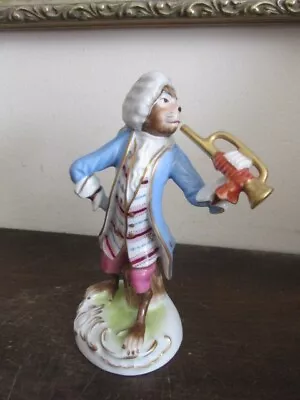 Scheibe-Alsbach Kister Sitzendorf Germany Porcelain Figurine Monkey Band 4012 /5 • $150