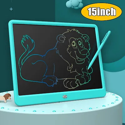 15'' LCD Writing Tablet Electronic Drawing Notepad Pad Doodle Board Toy For Kids • $22.98