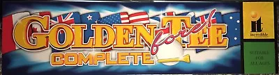 Golden Tee Fore! Complete Arcade Marquee 26 X6.9  • $24.95