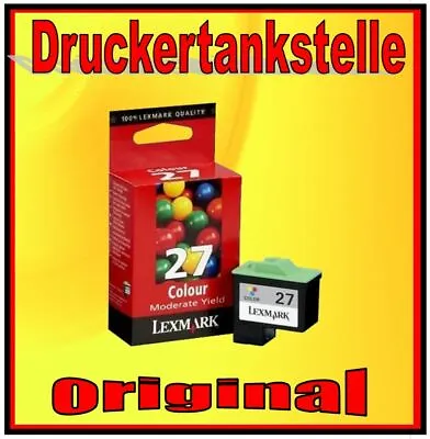 Original Cartridge Lexmark 27 Color I3 X74 X75 X1100 Z13 Z23 Z25 Z35 Z33 10N0027 • £19.50