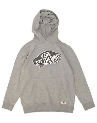 VANS Womens Off The Wall Graphic Hoodie Jumper UK 18 XL Grey Cotton HM06 • £15.72