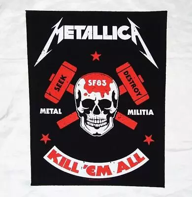 Metallica Metal Militia Large Back Patch Heavy Metal • $14.36