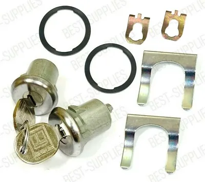 Pair Of 2 Door Lock Cylinder Set For Chevy Chevrolet GMC Truck SUV Oldsmobile • $14.99