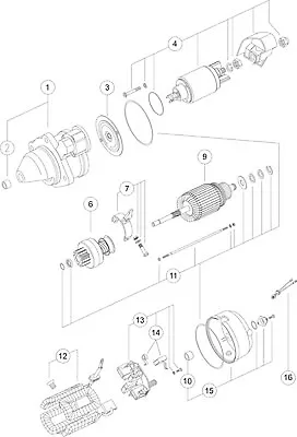 Mahle Starter Motor For Zetor 8011 4.6L Diesel Z8001 01/97 - Onward • $411.01