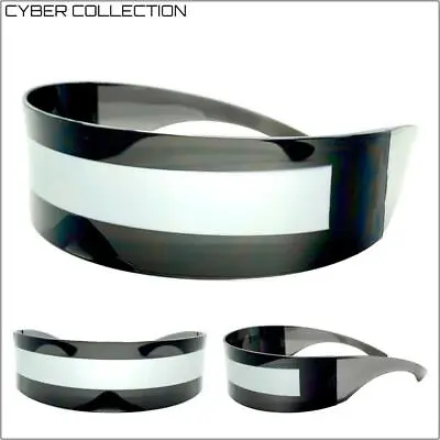 $13.99 • Buy Space Robot Party Rave Costume Cyclops Futuristic Shield Dj Sun Glasses Shades