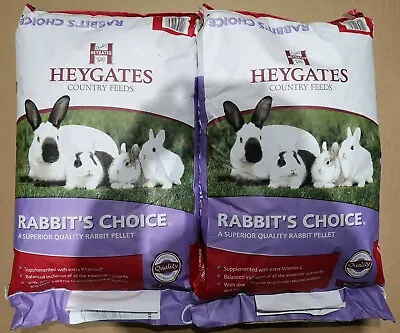 £41.34 • Buy Heygates Rabbit's Choice Pellets 40Kg - 2x 20Kg £20.67 Each - Free Next Day Del