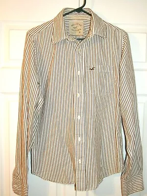 Mens Hollister Cotton L/S Dress Shirt Size M • $5.44