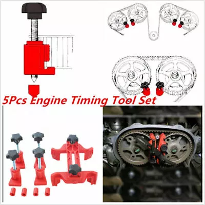 5PCS Dual Cam Camshaft Lock Holder Master Camclamp Kit Engine Timing Lock Tool • $24.54