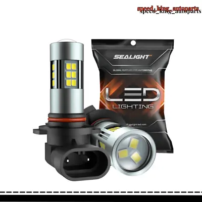 SEALIGHT H10/9145/9140 LED Fog Light Bulbs 6000K F1 Xenon White 27 SMD Chips New • $10.83