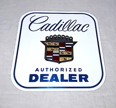 Vintage Cadillac Authorized Dealer Service Vinyl Sticker Decal Sign Unused Nos • $38.99