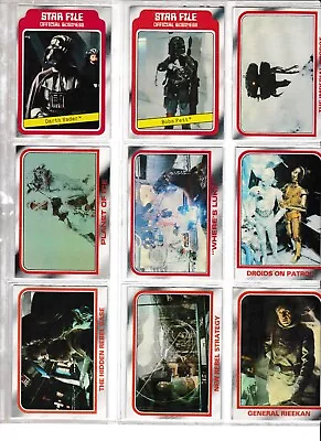 Topps Picture Card Series The Empire Strikes Back Star Wars 132 Cards • $55