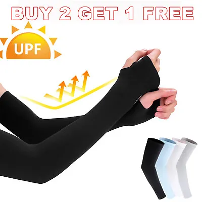 £3.51 • Buy 1 Pair Outdoor Sports Arm Sleeves UV Sun Protection Breathable Arm Warmers Cover