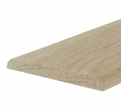 Solid Oak 0.9m Flat Threshold 7mm Strip Bead 2-Round Edge • £6.09