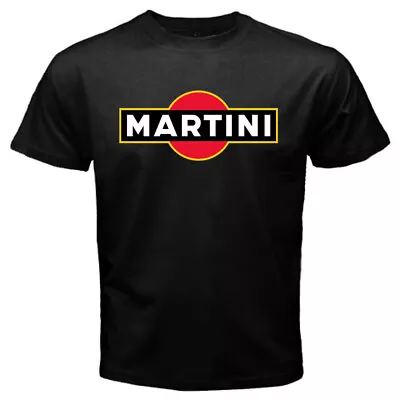 Martini Racing Team Logo Men's Black T-Shirt Size S To 3XL • $18.99