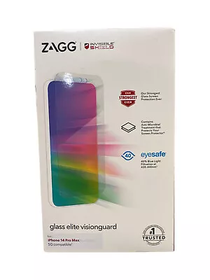 ZAGG InvisibleShield Glass Elite Visionguard Screen Protector IPhone 14 Pro Max • $15.99