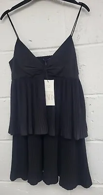Ladies Zara Black Peplum Dress BNWT Small. PAC • $18.67
