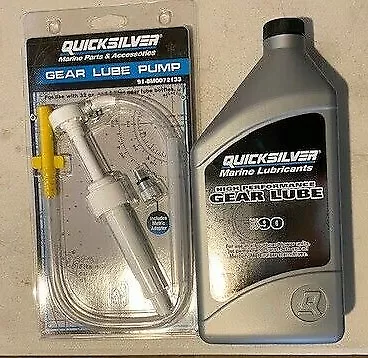 Mercury Quicksilver High Performance Gear Lube & Pump 858064Q01 8M0072133 • $21.95