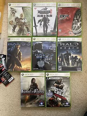 Lot Of 8 Xbox 360 NTSC/J Games Used Halo Ninja Gaiden Splinter Cell PoP • $100