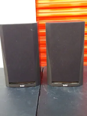  B&W DM 302 Prism Wired Bookshelf Speakers - Black Tested And Worked Perfectly  • $160