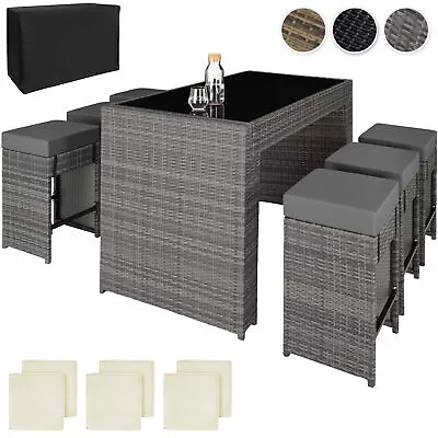 £524.99 • Buy XL Rattan Garden Dining Set | 6 Seat 1 Table Outdoor Lounge Furniture Patio Cube