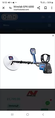 Used Minelab GPX 6000 • £2000