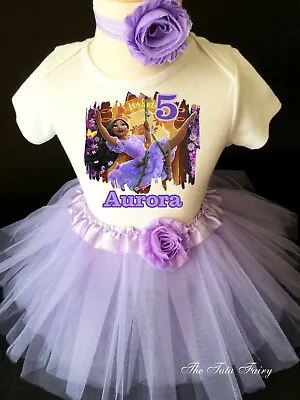 $22.99 • Buy Encanto Iabela Isabella Princess 5th Fifth Birthday Tutu Outfit Shirt Set Party