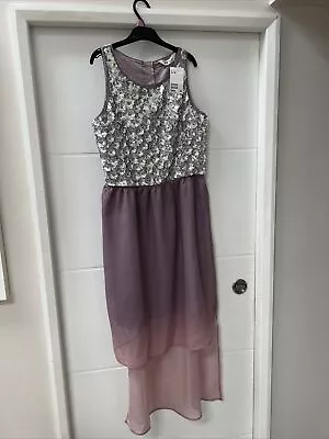 £16 • Buy H&M Sequin And Chiffon￼ Wedding/Party/Prom/Special Occasion Dress Size 14 Years