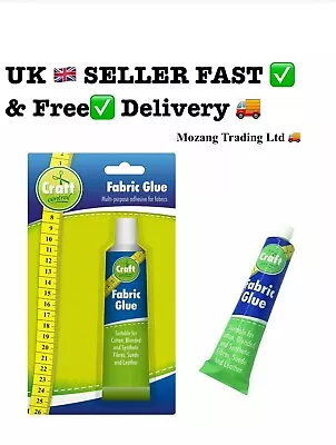 2x Extra Strong Fabric Glue 50ml Quick Washable Textile Sewing Hemming Repair • £5.95