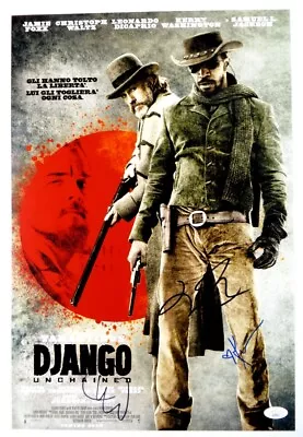 Django Unchained Multi Signed Autograph 12X18 Photo Tarantino Waltz JSA AI98901 • $599.99