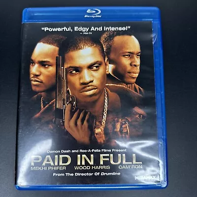 Paid In Full (Blu-ray Disc) Mekhi Phifer Wood Harris Cam'Ron - TESTED WORKING! • $13.99