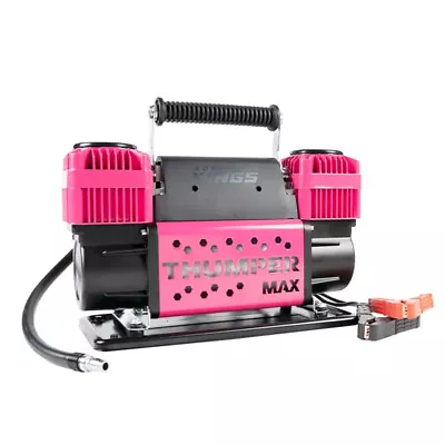 Kings Dual Air Compressor Thumper Max MKII Pink 300 LPM 12V Tyre Inflator • $129