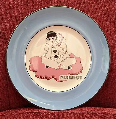 £12 • Buy Vintage Pierrot Clown Collectable Plate By Barratts 9   - Blue & Pink Design