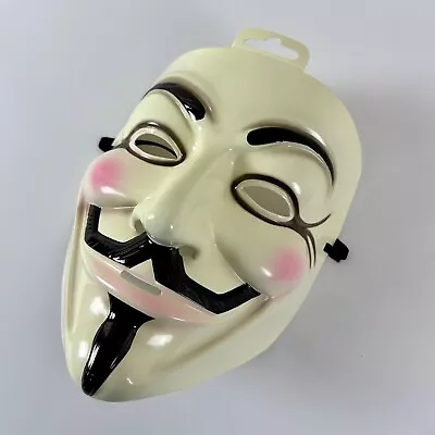 OFFICIAL V For Vendetta Mask Anonymous Guy Fawkes Costume Flash Mob Protest New • $7