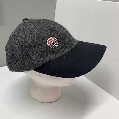 Vintage Rock Shox Judy Wool Hat Cap Mountain Bike Retro 90s Black Gray SnapBack • $29.88