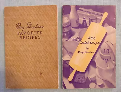 2 Mary Dunbar Jewel Tea Company Antique Cookbooks • $16