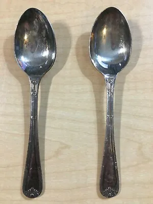 Sheffield England Epns A1 6 Inch Small Spoon Lot Of (2) Vintage Antique  • $5.35