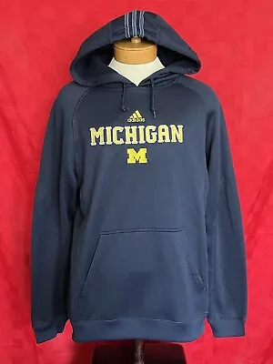 Team Issued Adidas Michigan Wolverines Hoodie Sweatshirt Size Large SEWN • $30