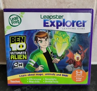 Leap Frog  Leapster Explorer Ben 10 Ultimate Alien Learning Game 5-8 Yrs EX COND • £10.49