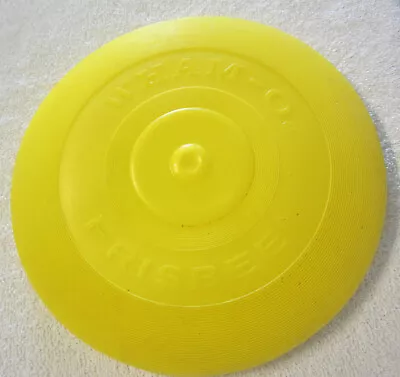 1966 Vintage Wham - O Frisbee Yellow Color Flying Disc fine Shape For Age Toy • $11.15