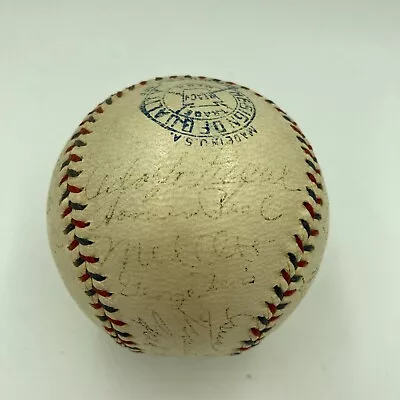 1933 New York Giants World Series Champs Team Signed Baseball Mel Ott JSA COA • $1495