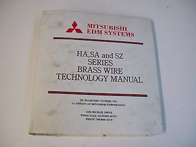 Mitsubishi Edm Systems Series Hasa And Sz Brass Wire Technology - Free Shipping • $54.74