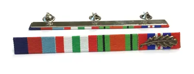 WW2 Italy Star Medal Ribbon Bar With Mentioned In Dispatches Oak Leaf • £12.99