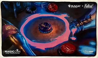 MTG Fallout Sol Ring Blue Foil Playmat MagicCon Chicago /500 Sold Out Ultra Pro • $450