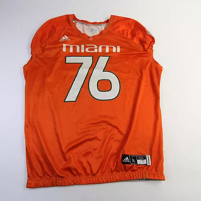 Miami Hurricanes Adidas Practice Jersey - Football Men's Orange Used • $30