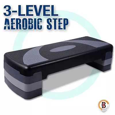 3Step Aerobic Workout Home Gym Fitness Exercise 4 Block Bench Step Level Stepper • $39.50