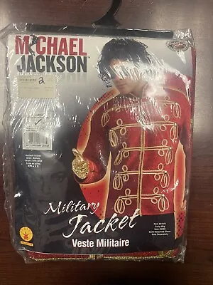 Michael Jackson Red Military Jacket Pop Star Deluxe Adult XL Costume • $44.99